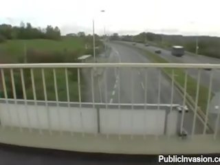 Lovely euro chick sex under the bridge