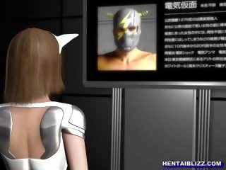 鏈 3d 動畫 女孩 同 bigtits 多指 她的