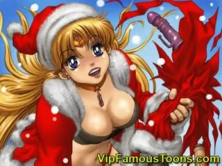 Famous toons Christmas orgy