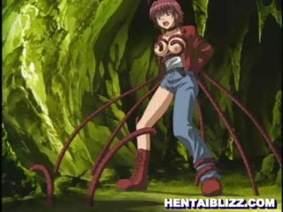 Manga gadis menangkap dan seksual serangan oleh tentakel