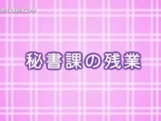 Slutty anime dievča zvádzajúce násťročné gombík pre trojka