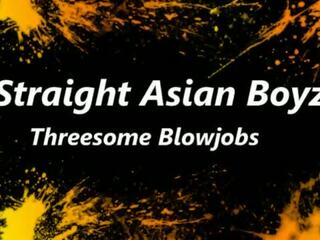 Straight Asian Boyz Threesome