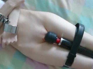Submissive Girl has Multiple Intense Orgasms &#124;&#124; Bound Intense Clit Torture