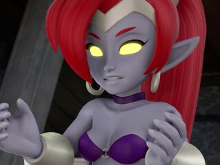 Futa Shantae Jerks off Her Big Wiener, HD Porn 81