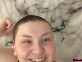 All Natural Babe Films Head Shave For First Time