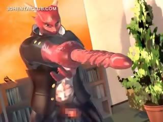 Anime cutie fucked by tentacles in 3d hentaý school sikiş