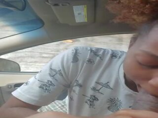 Public Blowjob in Car from Black Amateur Step Mom: Porn 4e