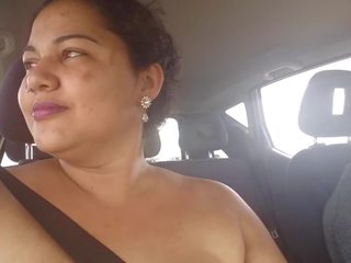 Part 1- Mary Exhibitionism in Car on Public Street: Porn 8e