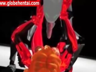 Teen Anime Hentai Babe Gets Robot Creampie