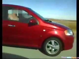 Crazy Wife Flashes Strangers From Her Car