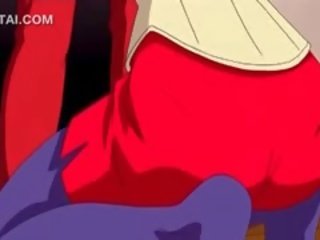 Quente broche em fechar-se com mamalhuda anime gostosa