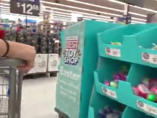 A Real Freak Recording a Hot chick at Walmart -