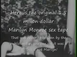 Marilyn monroe original- 1.5 miljoner kön tejp lie aldrig sett