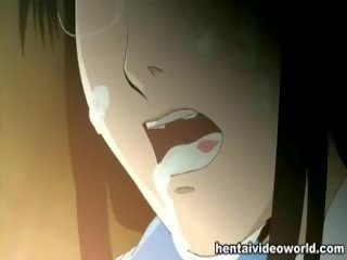 Cum explosion for cute animated babe