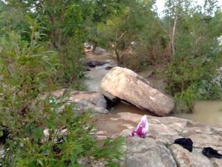 Outdoor Public Fucking Stepmom Near River Bank: HD Porn 7b