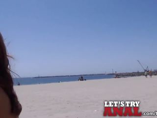 Mofos - Beach babe tries anal for the first time