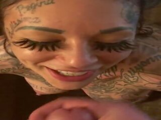 Tattooed Beauty gets First Massive Facial: Free HD Porn c9