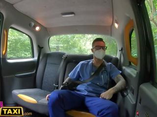Female Fake Taxi Billie Star fucks a lucky male nurse in her taxi Porn Videos