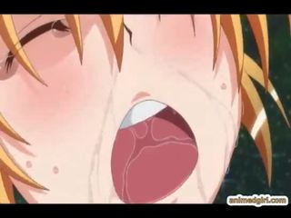 Tehotné anime prichytené a cvičené všetko diera podľa chápadlá ozruta