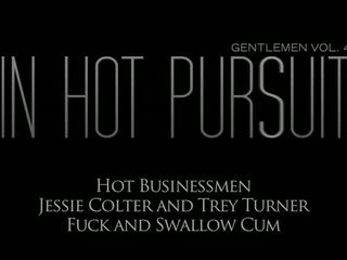 Hawt businessmen jessie colter et trey tourneur baise et avale foutre