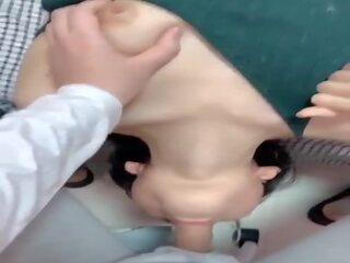 Asian Girl Getting a Throat Fuck all the Way in: HD Porn d0