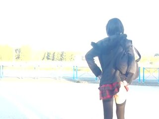 性感 枯瘦 crossdresser kimi 電視 公 在戶外 萬丈