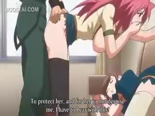 Ružový vlasy anime cutie kurvička fucked proti the stena