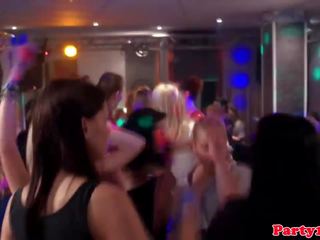Cumshot loving euro babes facialized at party