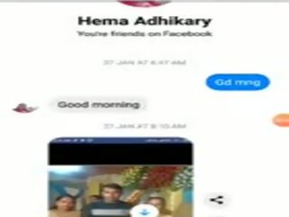 Facebookhot Aunty Hema Shows Her Nude Body in Facebook Call