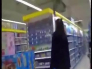 Mylaýym gyz flashes in supermarket then gives a sh