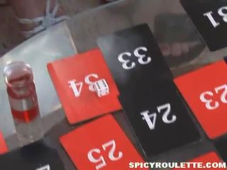 Spicy Roulette: 6 girls sucking & fucking 2 cocks