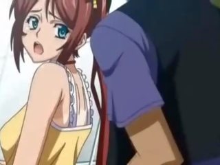 Shy anime teenie gets clit rubbed