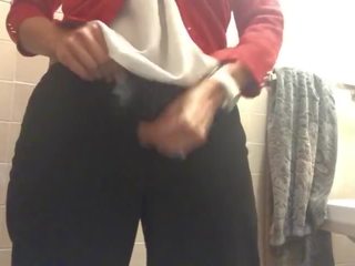 Inserting Tangerines in my Pussy in a Public Bathroom at Work