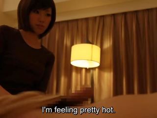 Subtitled Japanese hotel massage handjob leads to sex in HD