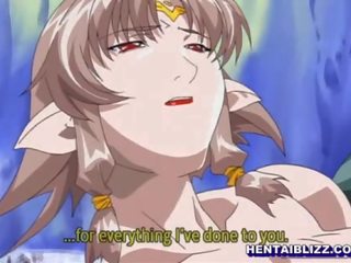 Hentai dziewczyna dostaje gorące ujeżdżanie przez motyl potwór anime