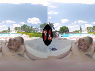 Vrlatina - futand o super stramt fierbinte latina la piscină