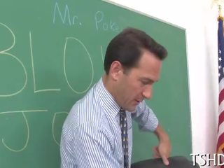 Jero in schoolgirls cum-hole