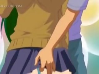 Anime Schoolgirl Gets Mouth And Pussy Banged Hard