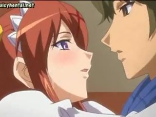 Süýji anime gyzyl saçly making love