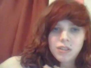 Teen redhead webcam style