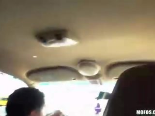 Sexy girlfriend Charli Shiin has sex in a taxi