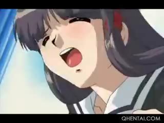 Busty hentai cô gái được ass và twat đùa giỡn cứng và sâu