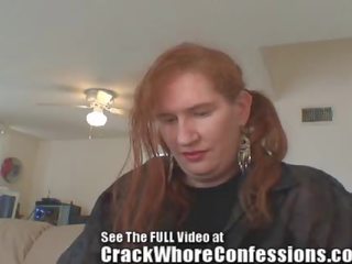 Redhead bitch tells Cracker Jack her fucked up story