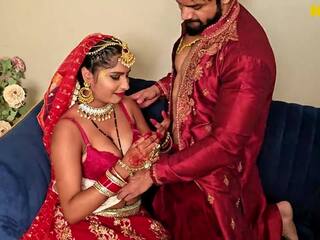 Extrémní divoký a špinavý láska výroba s a nově ženatý desi pár svatební cesta sledovat nyní indický porno