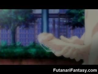 Futanari hentai toon shemale anime manga transsun sarjakuva animaatio kukko mulkku transexual kumulat hullu dickgirl hermafrodiitti