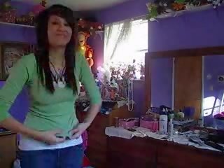 Shy girl take off her clothes Video