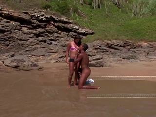 Hard and Rough Big Black Cock Sex on Public Beach: Porn e5