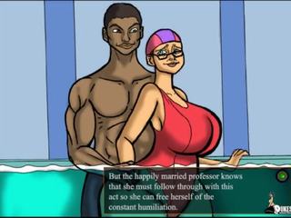 Married professor fucked by black Athletes &lpar;Gameplay&rpar; Good ending