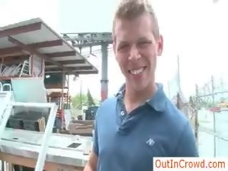 Construction Worker Gets Sucked In Public By Outincrowd