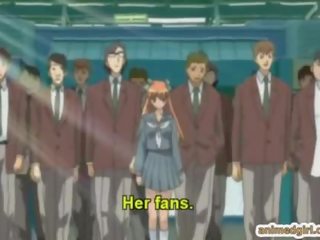 Cute hentai schoolgirl fucked shemale anime in the class